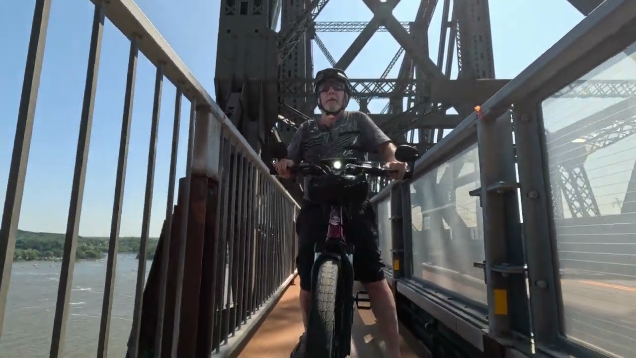 VÉLO ÉLECTRIQUE - Pont de Québec - Traversier - Levis - ROSEMONT LS - IGO BERRI - 37 KM de Bonheur!