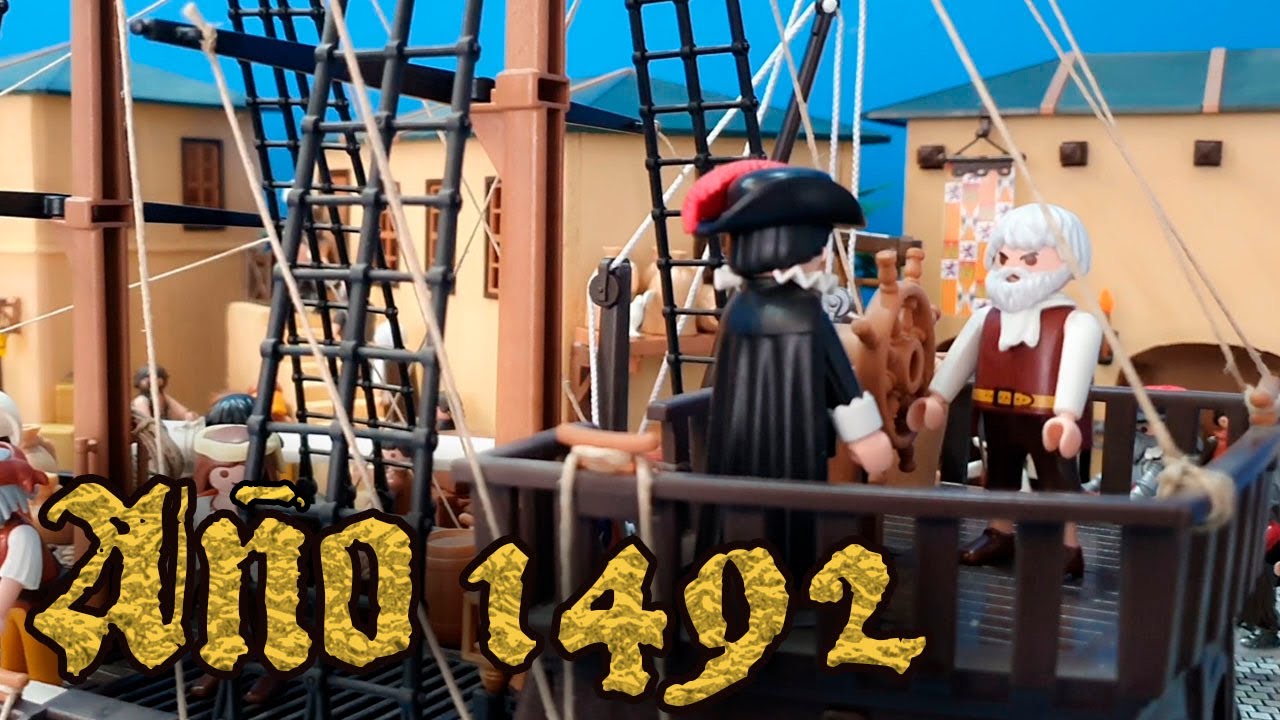 ⚓️PUERTO DE PALOS 1492⚓️ DIORAMA HISTÓRICO de Playmobil CARYPE