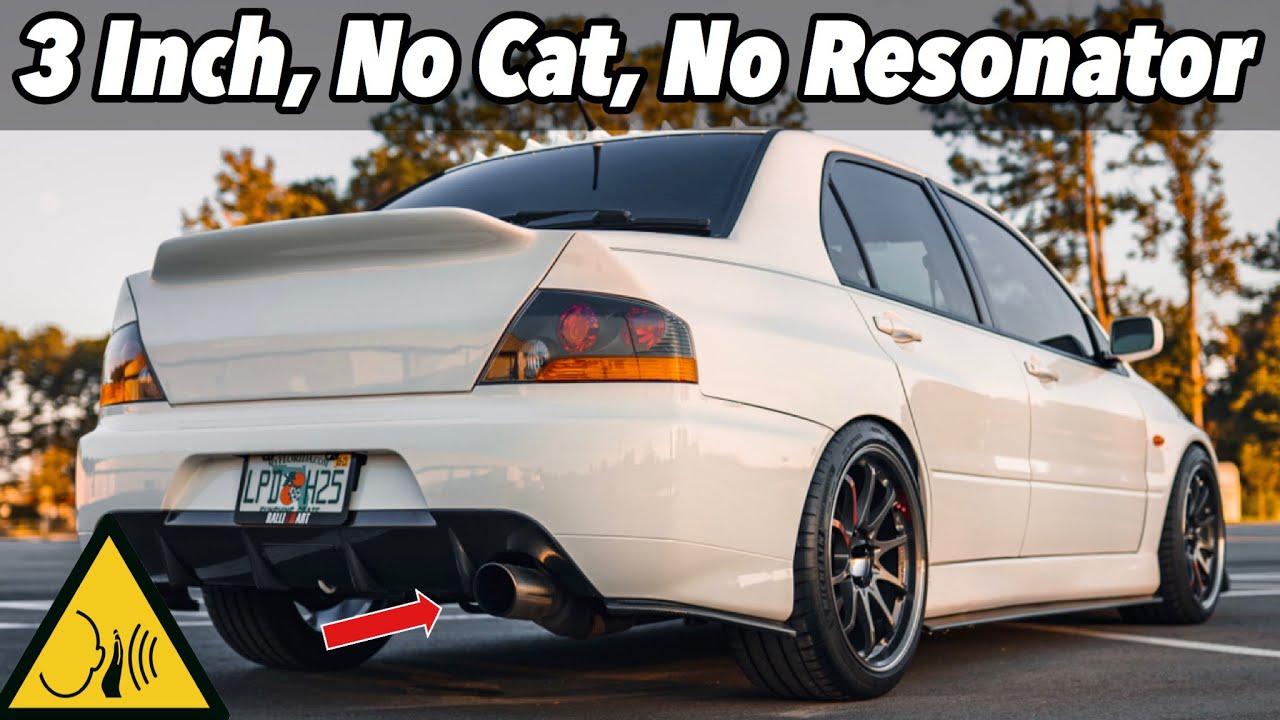 660whp Evo 9 with Straight Pipe Exhaust