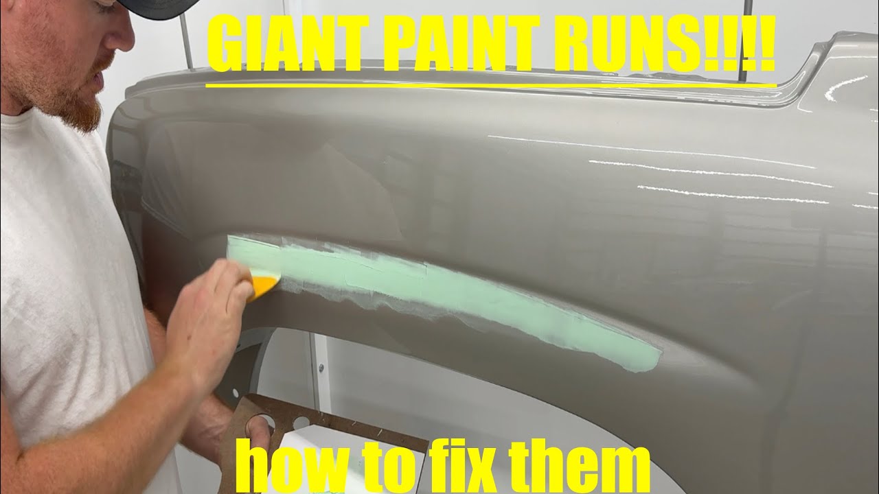How to fix paint runs, quick and easy