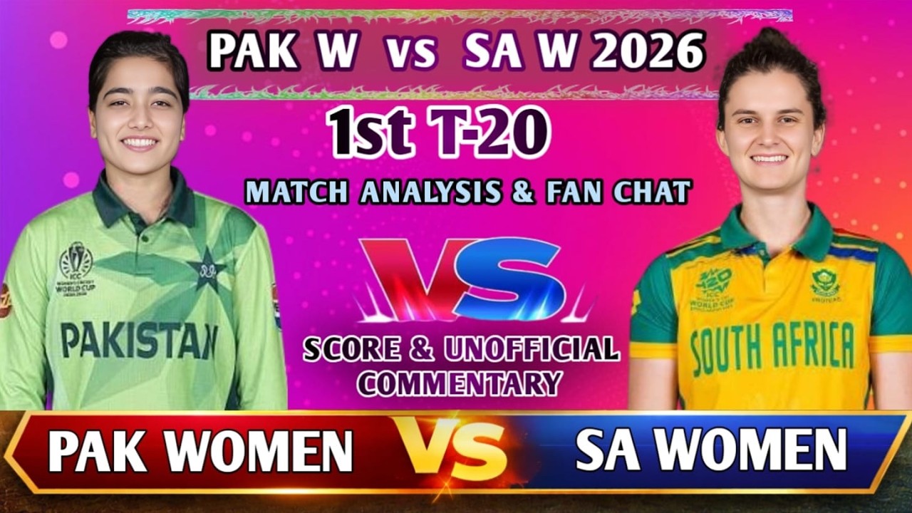 Pakistan Women vs South Africa Women, 1st T20 2026 | Fan chat & Match Analytics
