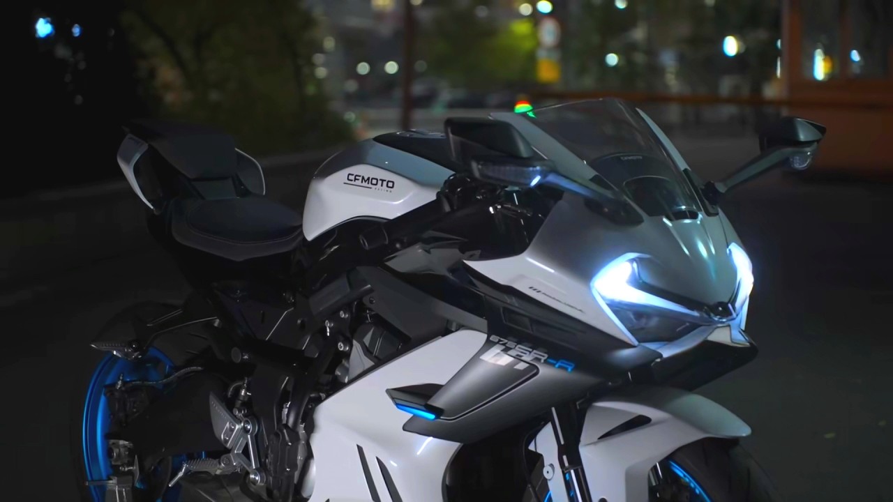 Experience the exhilarating thrill of the CF Moto 675 SR in stunning cinematic view! 😉💝