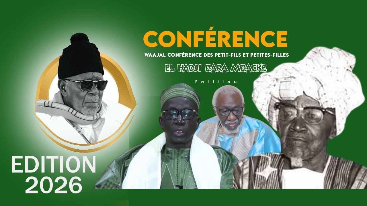 🔴En Direct Touba Aliya Conférence Annuelle Des Petits Fils De Serigne Mouhamadou Lamine Bara Falilou