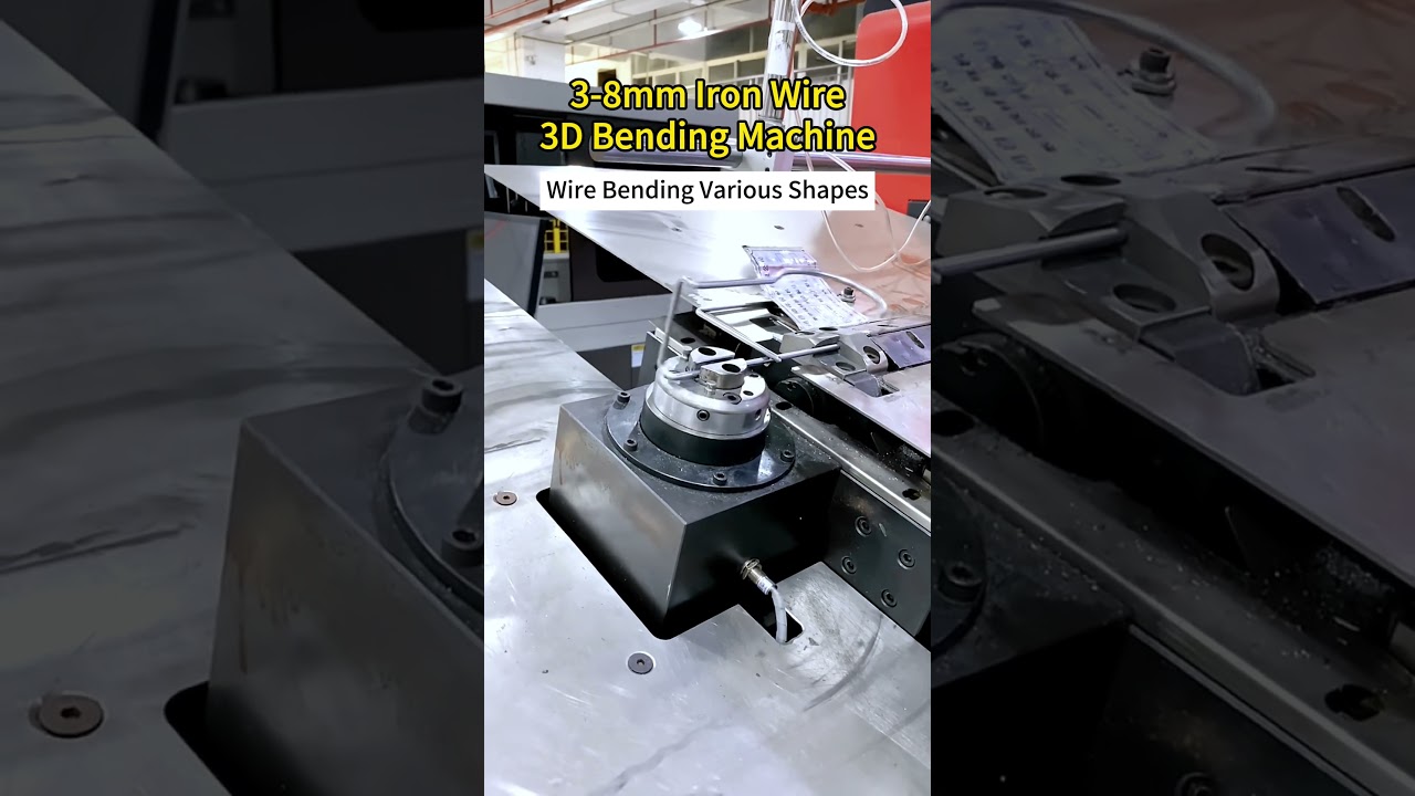 3-8mm lron wire 3D Bending Machine, Wire Bending Various Shapes 