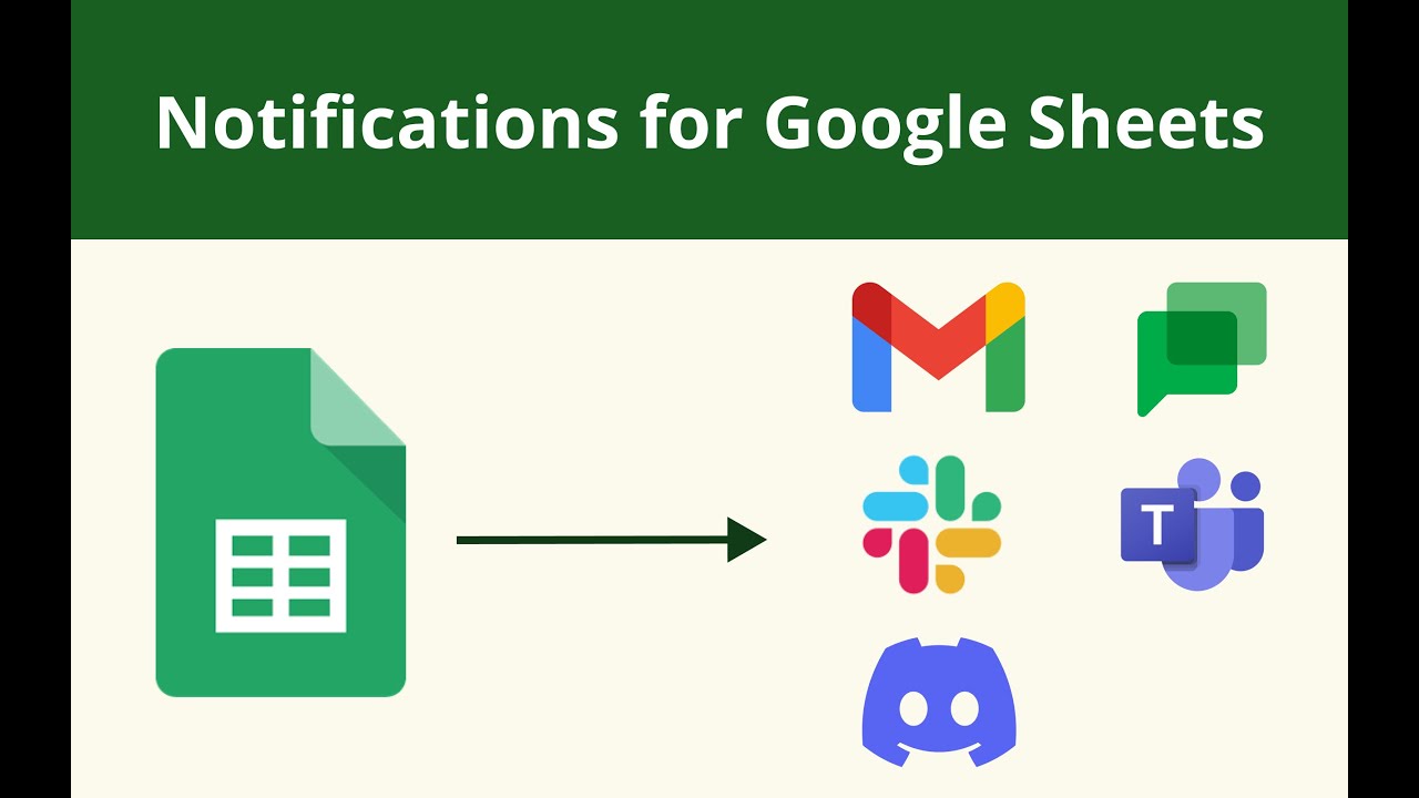 Check Sheet | Google Sheets Notifications
