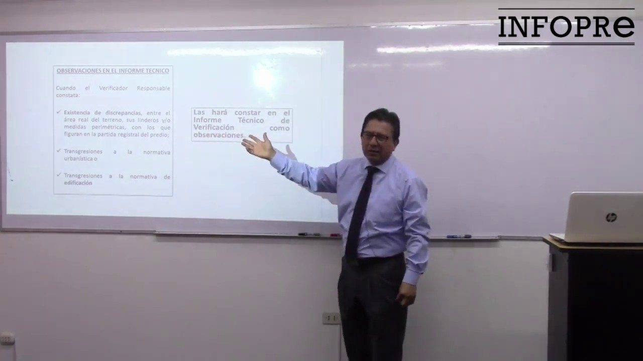 INFOPRE - Levantamiento de cargas técnicas