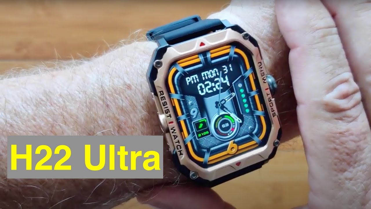 BEARSCOME H22 Ultra Tough Bluetooth Calling IP69K 5ATM Military Outdoor Smartwatch: Unbox & 1st Look