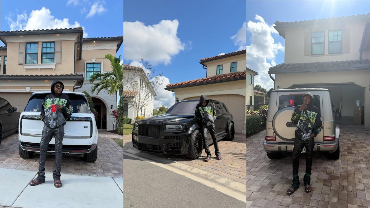 VYBZ KARTEL демонстрирует свою коллекцию роскошных автомобилей, выпендриваясь перед участниками B...