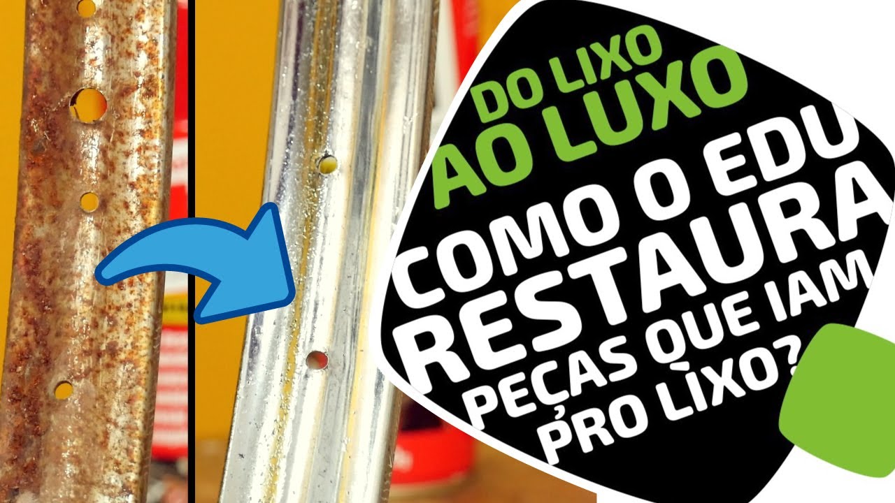 Como restaurar peças de bike enferrujadas e oxidadas. Pedaleria