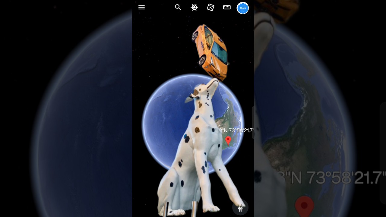 Unbelievable Canine Power: Dog Lifts Car in Astonishing Google Earth Discovery! 