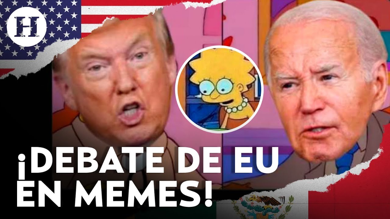 Titubeos de Biden, juicios de Trump y ¿Dónde está Melania? Los memes del primer debate de EU