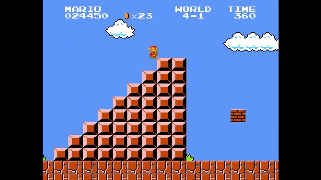 Being bad at the original Super Mario Bros.
