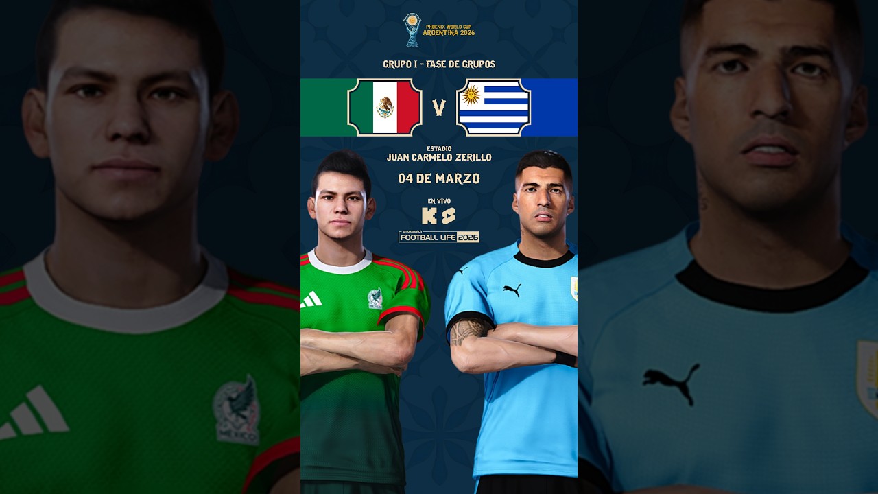 MÉXICO v URUGUAY - GRUPO I |⚽ WORLD CUP ARGENTINA 2026 - PHOENIX LEAGUE