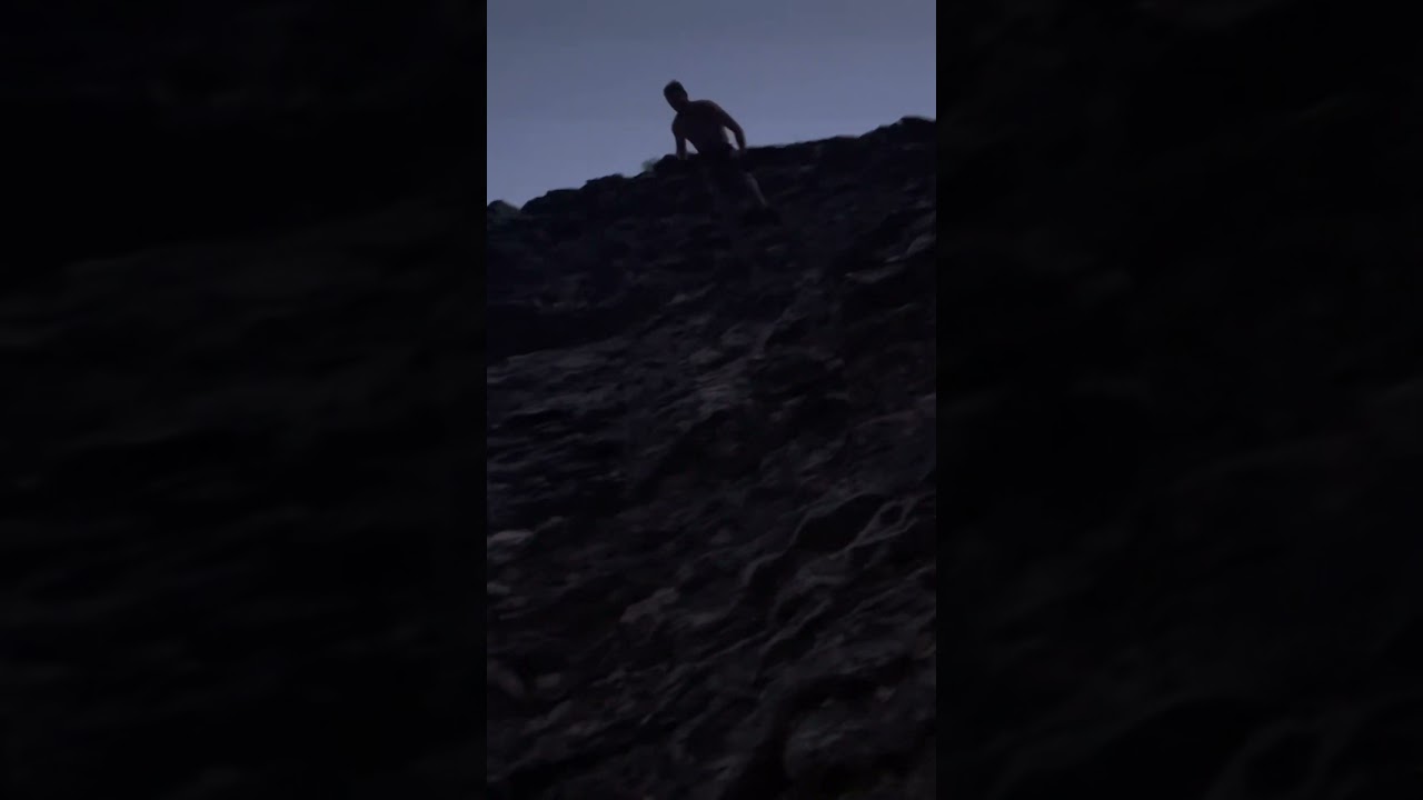 Running down a cliff is the best feeling ever!!!
