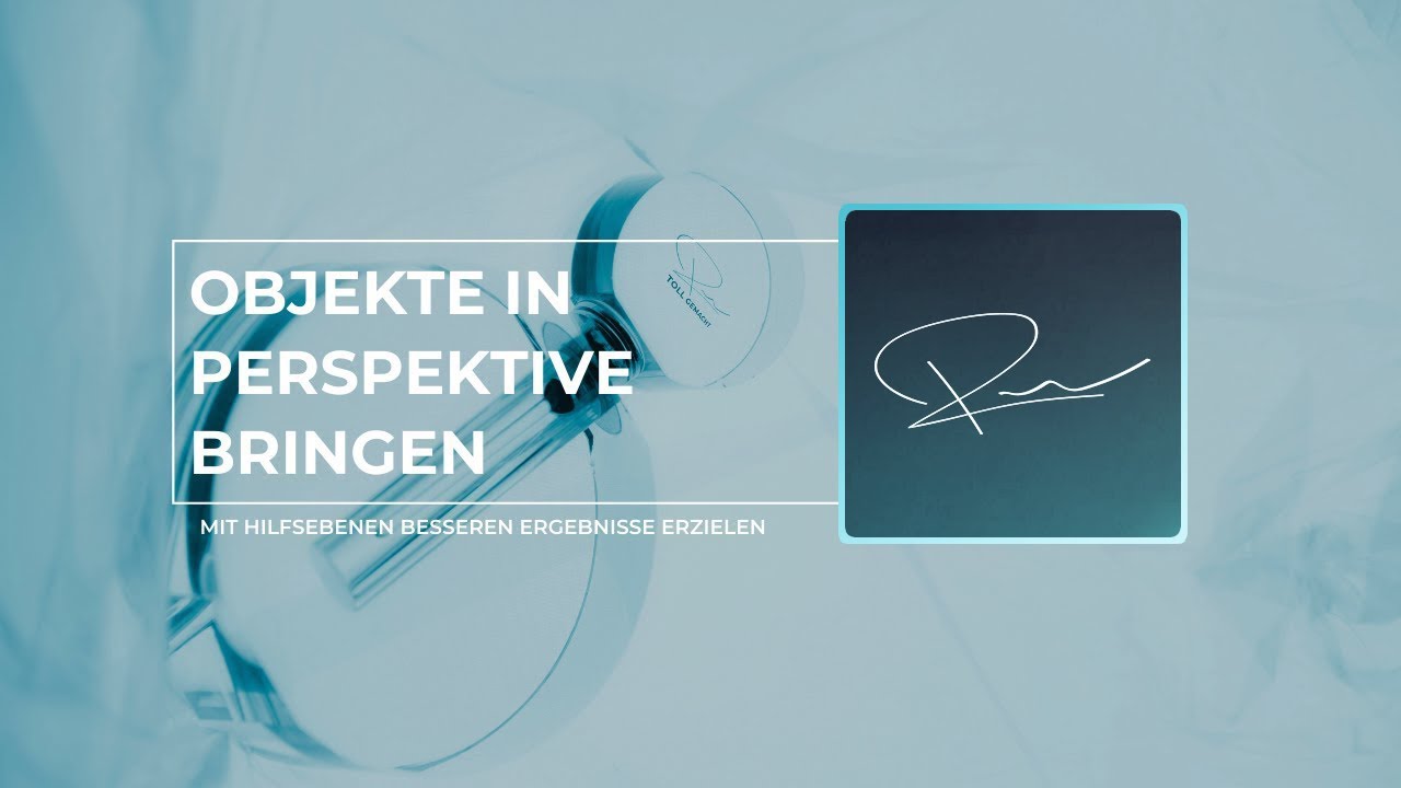 perspektivisch Verzerren mit Hilfsebenen #Photoshop