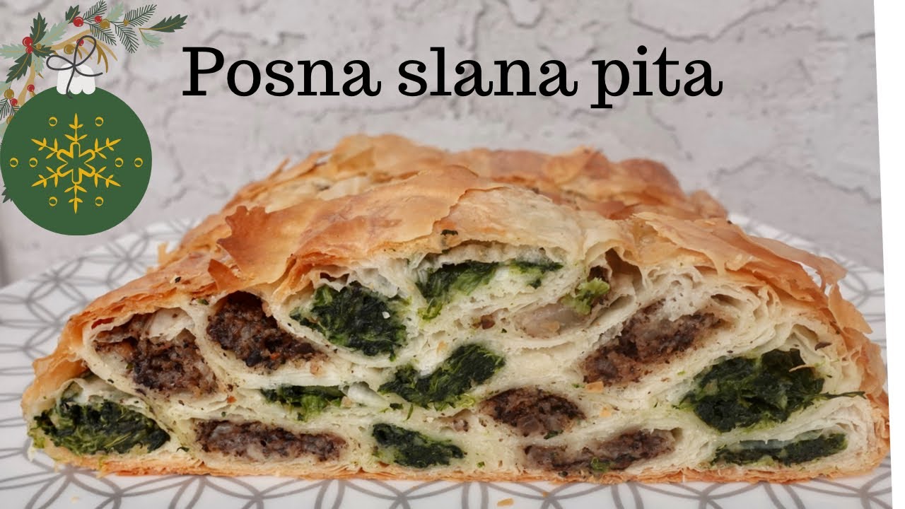 FANTASTIČNA SLANA  POSNA PITA SA KUPOVNIM KORAMA