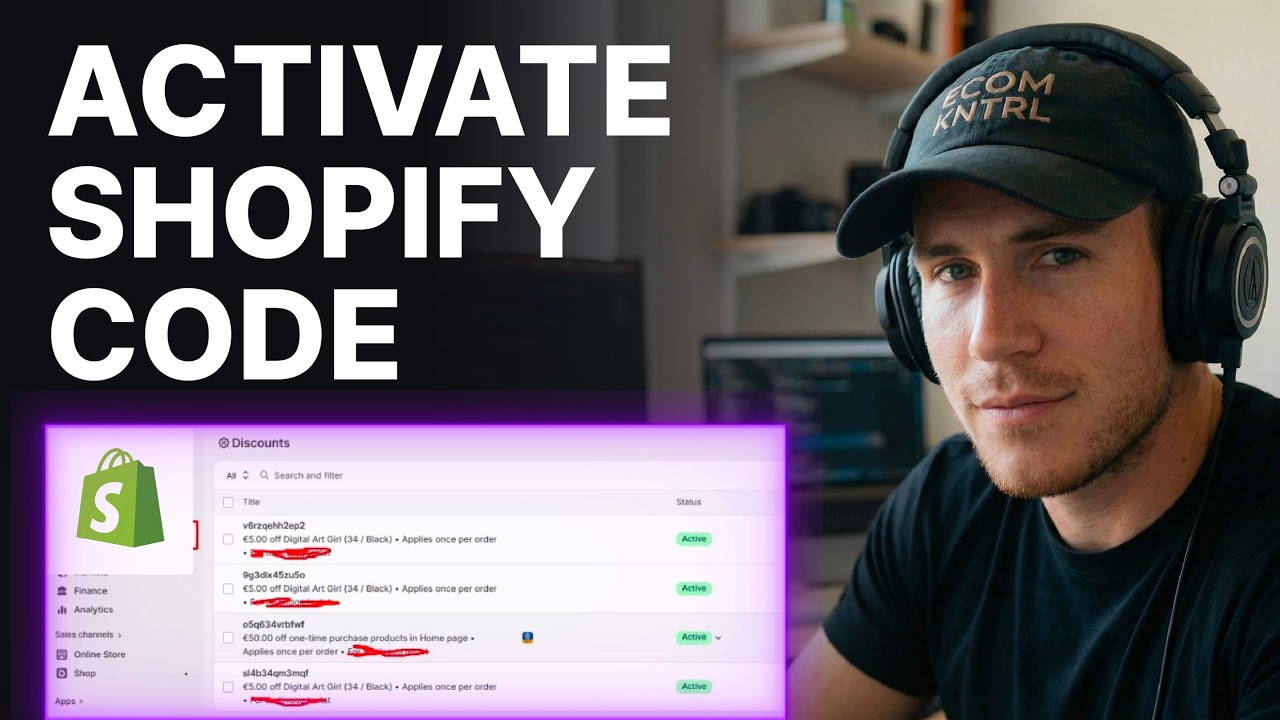 How to Activate Discount Code on Shopify (2026) | Step By Step Setup
