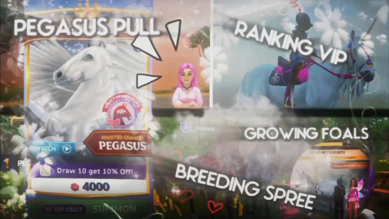 Growing foals, breeding spree, pegasus pull and MANY MORE!!! || Star Equestrian