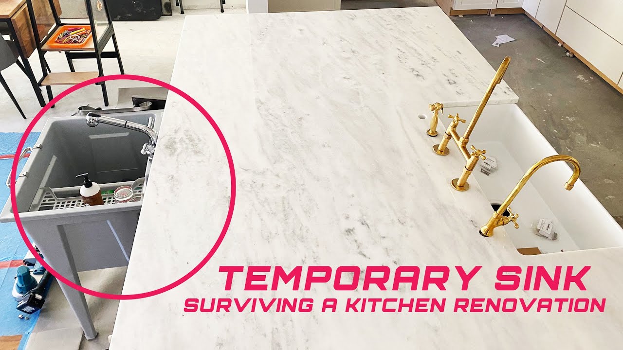 Temporary Kitchen Sink To Get You Through a Kitchen Renovation