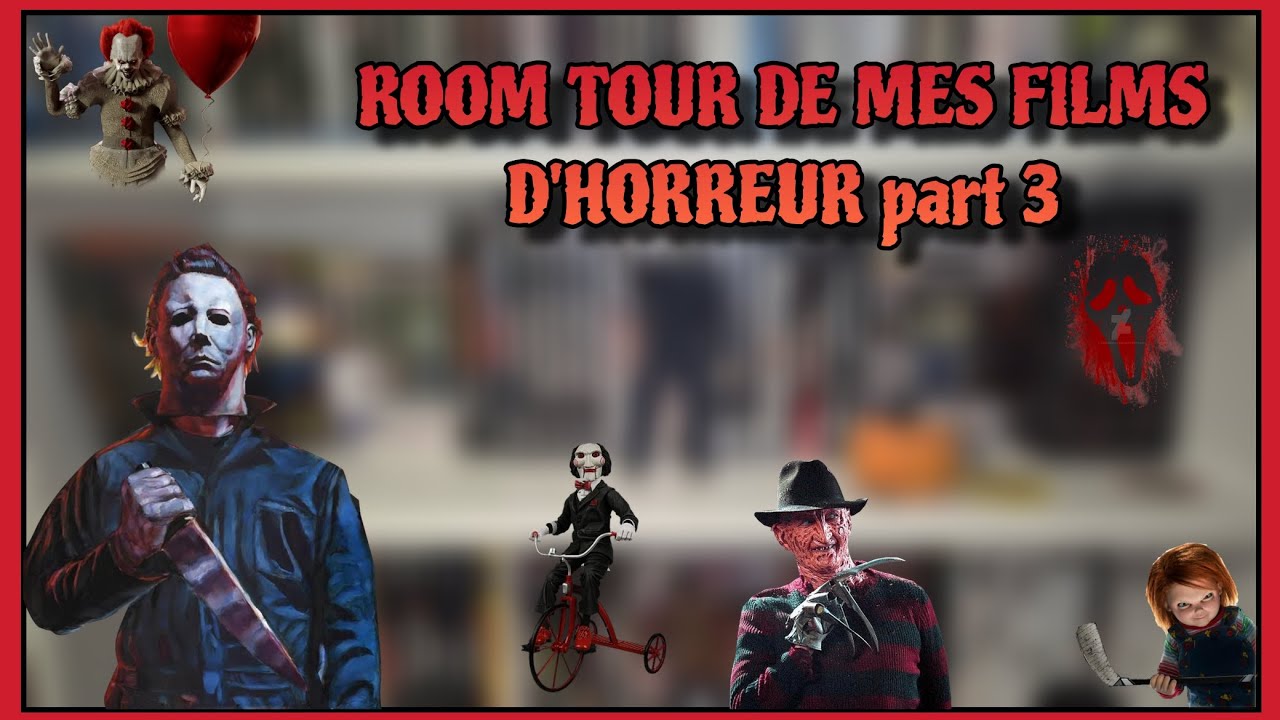 ROOM TOUR de mes films d'horreur (partie 3) fin 2024. 🗡️🗡️🔥🔥🏠