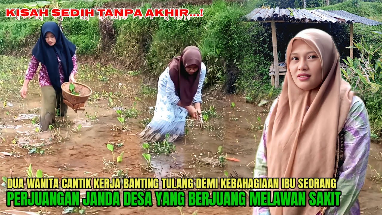 KISAH SEDIH❗POTRET AKTIVITAS DUA WANITA CANTIK & PERJUANGAN JANDA DESA YANG BERJUANG MELAWAN SAKIT 