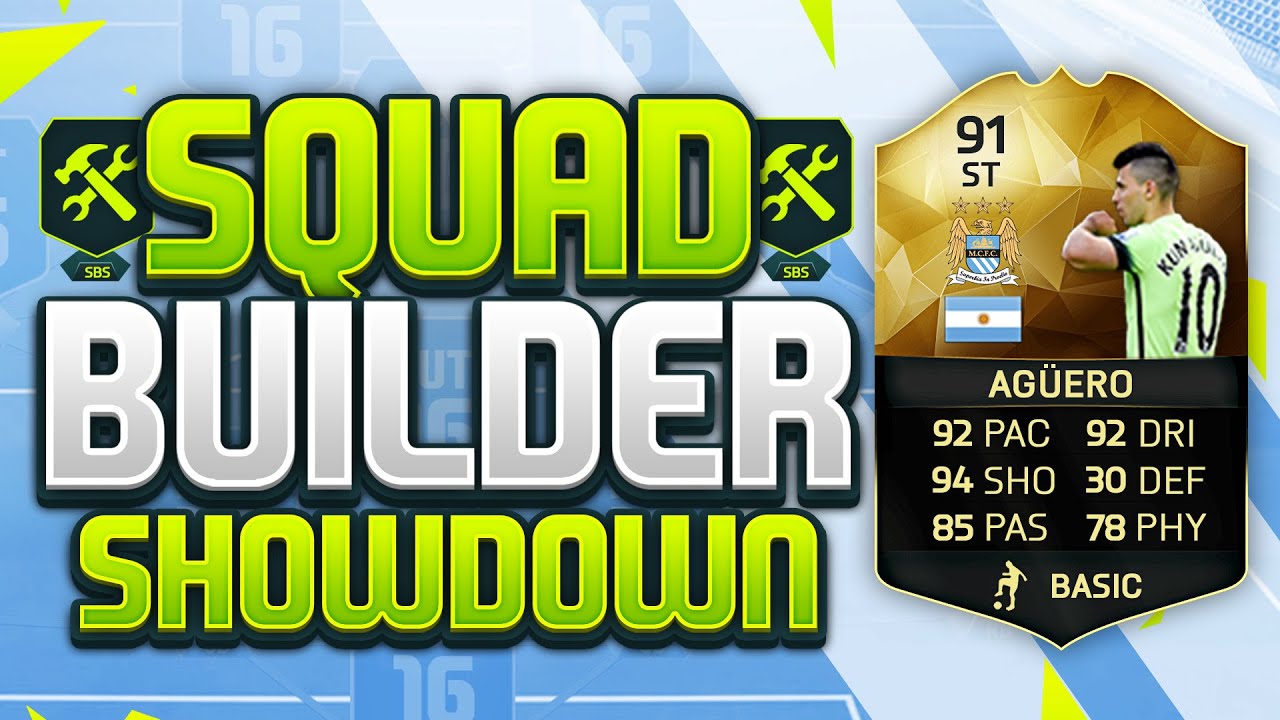 FIFA 16 SQUAD BUILDER SHOWDOWN!!! 91 RATED SERGIO AGUERO!!! The Highest Rated Player In The BPL