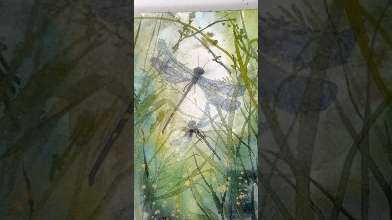 Watercolor techniques for beginners  #watercolorpainting
