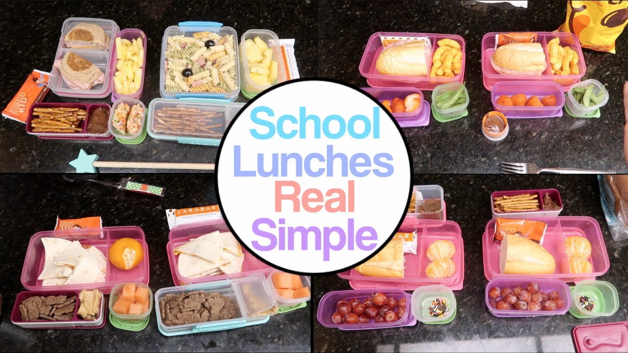 Real & Simple School Lunch Ideas! Mom Life!
