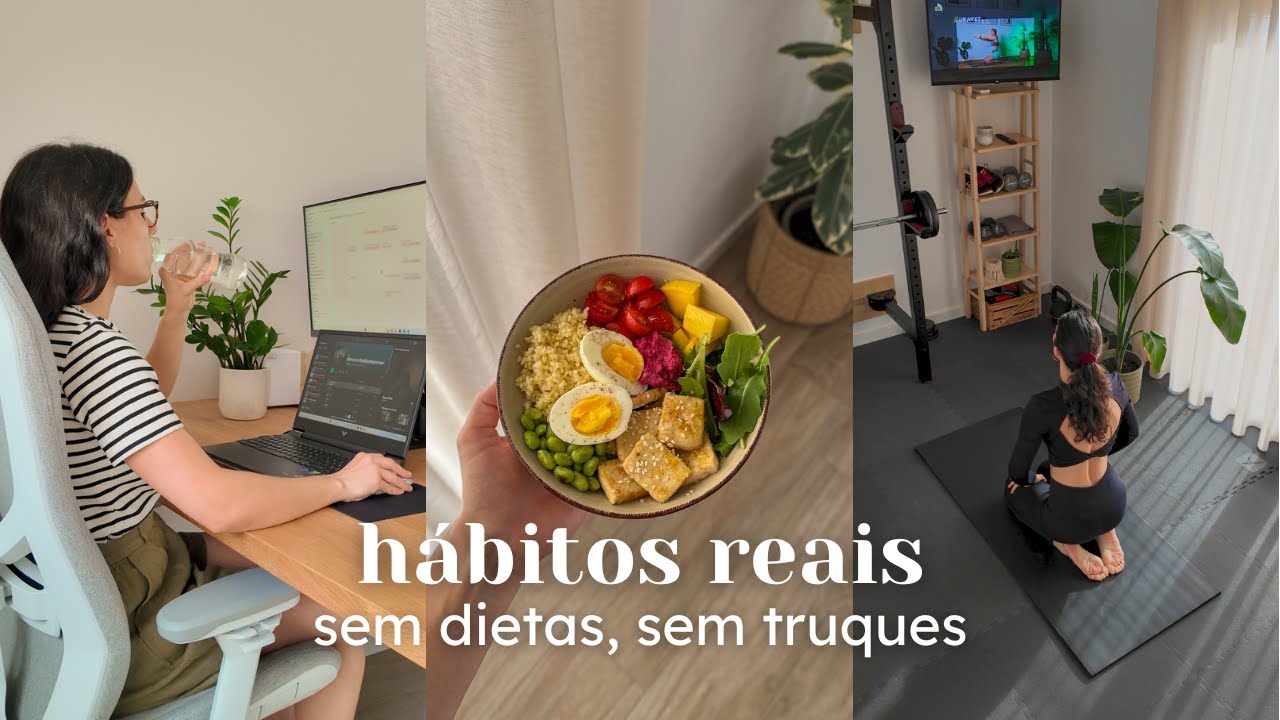 Hábitos simples que mudei pela minha saúde: alimentação, movimento, sono e rotina equilibrada