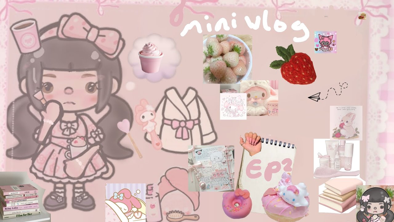 Mini vlog🩰🍥getting my nails done🥝🪥🍡