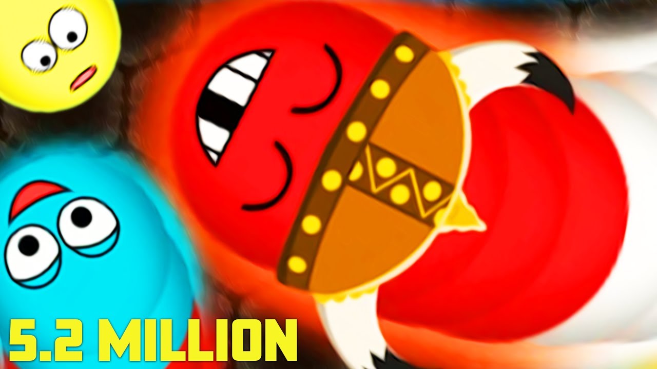 Wormate.io - Beautiful 5.2 MILLION Highscore Gameplay // Epic Wormateio Game