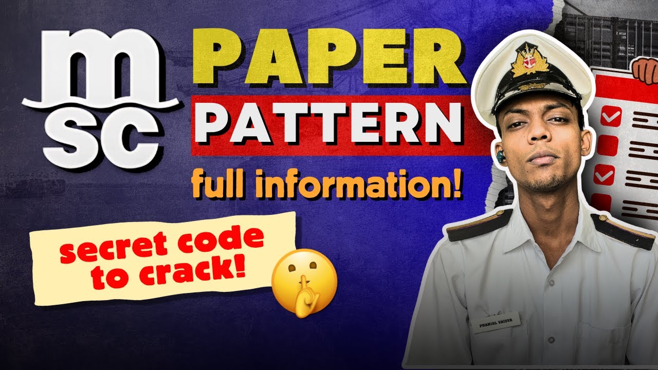MSC DNS Written Test Pattern 2025: Syllabus, Exam Tips & Preparation Guide! #imucet #sailor