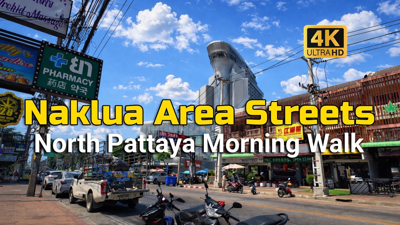 Naklua Pattaya Morning Walk: Quiet Local Streets & Alleys 4K | Raw Asia Uncut | RAU 028