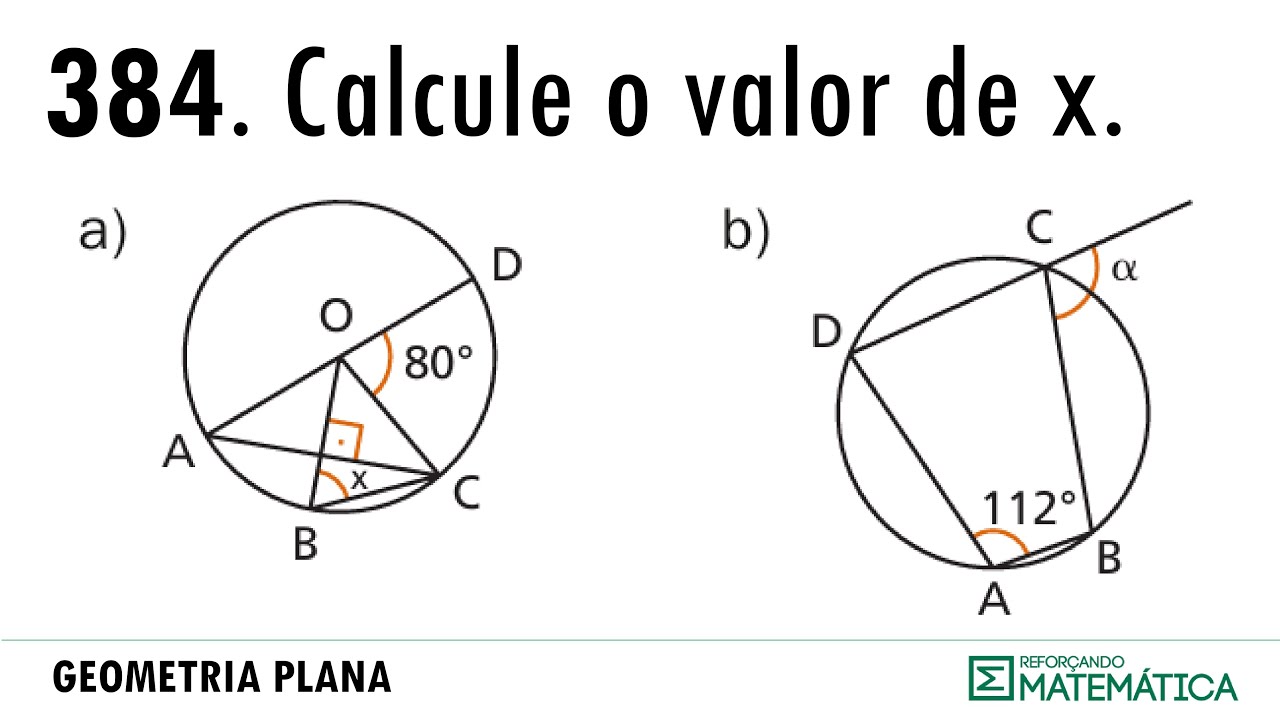 C11. ÂNGULOS NA CIRCUNFERÊNCIA [384-386]