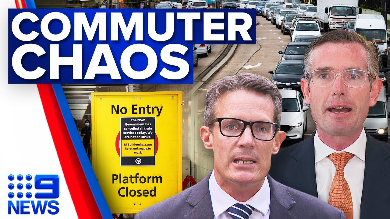 Sydney train shutdown causes chaos for thousands of commuters | 9 News Australia