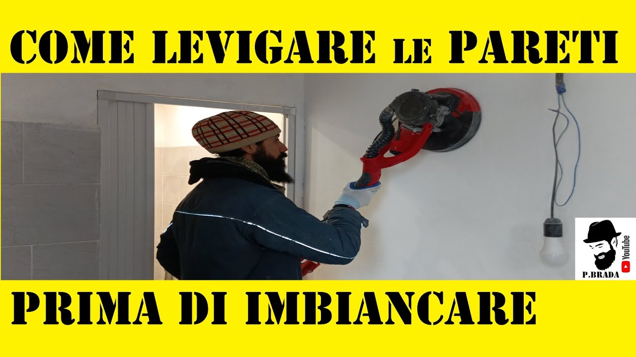 Ristrutturazione bagno - come levigare le pareti prima dell'imbiancatura