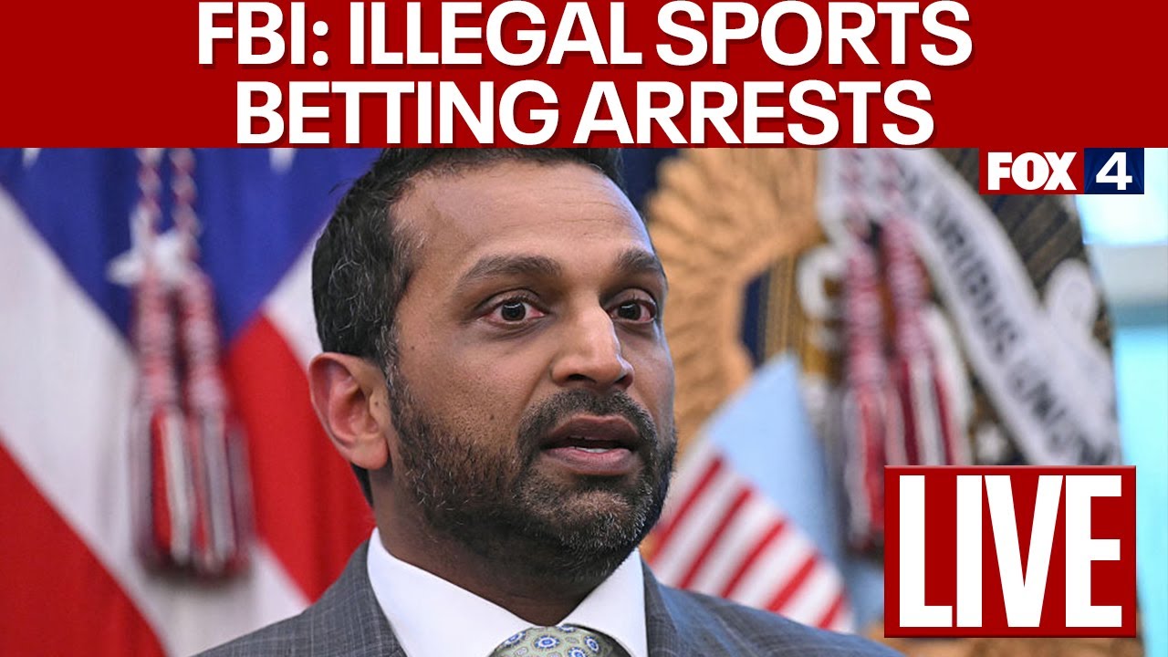 🔴LIVE: FBI update on illegal sports betting arrests