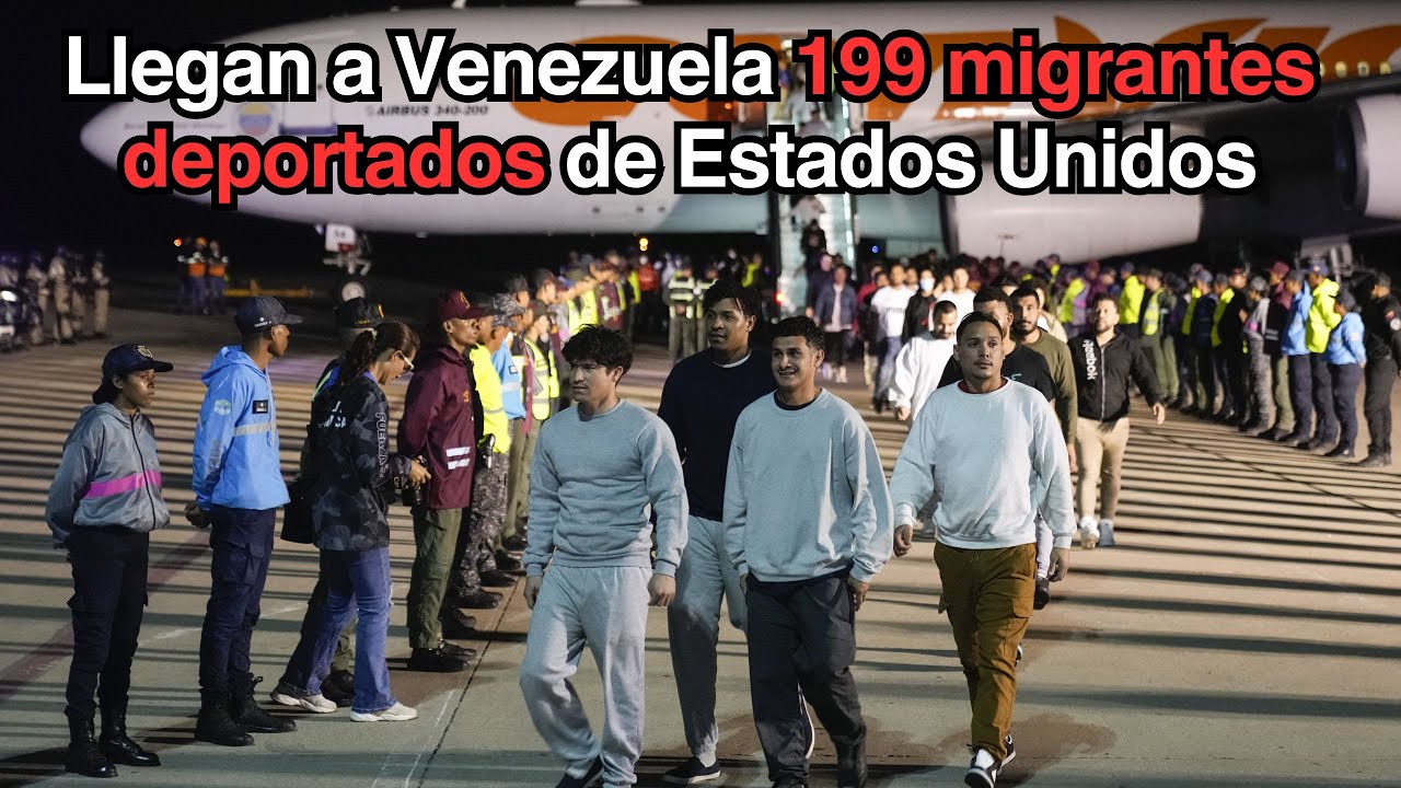 Llegan a Venezuela 199 migrantes deportados de Estados Unidos