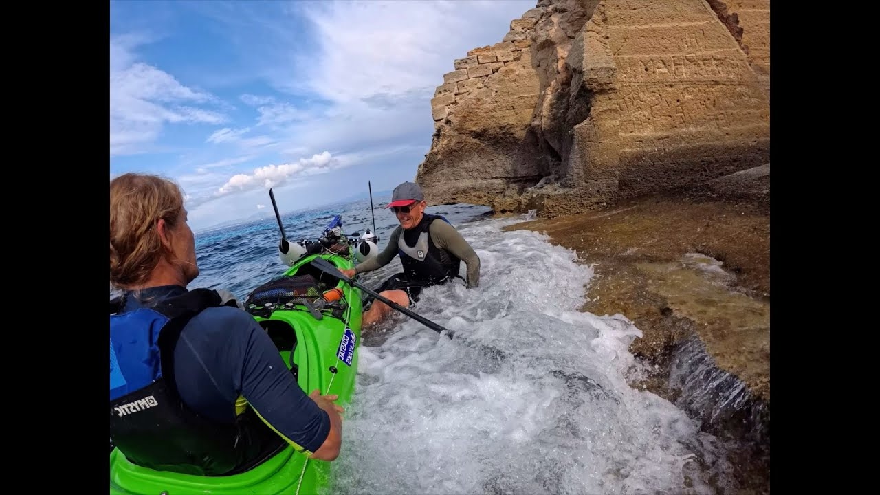 Mit dem Kajak nach Favignana in Sizilien  -  By Kayak to Favignana in Sicily