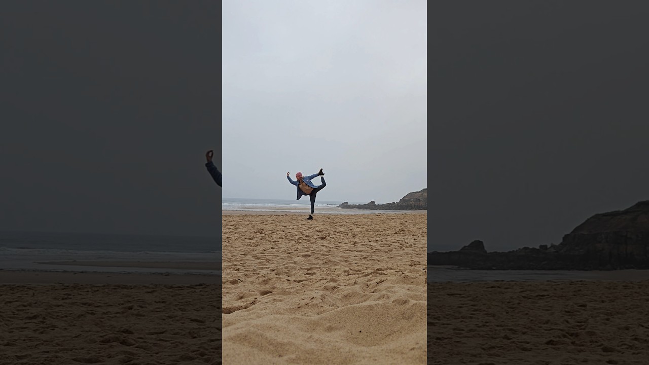 My kinda beach yoga 