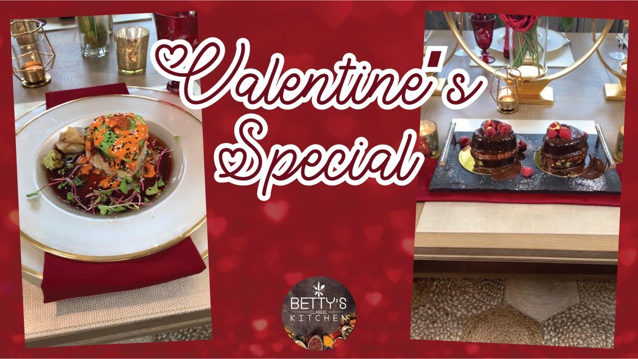 Valentine’s Day Special! Lets dance and Dine with Brownie Heart Shaped and Sushi Tower with Tuna.