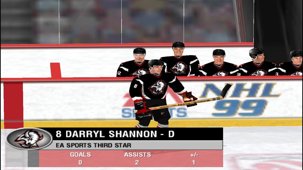 NHL 99 (PC) Gameplay: Colorado Avalanche - Buffalo Sabres 2:4