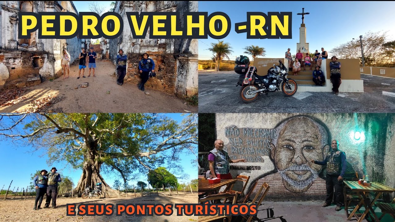 Pedro Velho -RN Ruínas da Igreja Santa Rita de Cássia,Árvore Pau Grande e Mirante do Cristo
