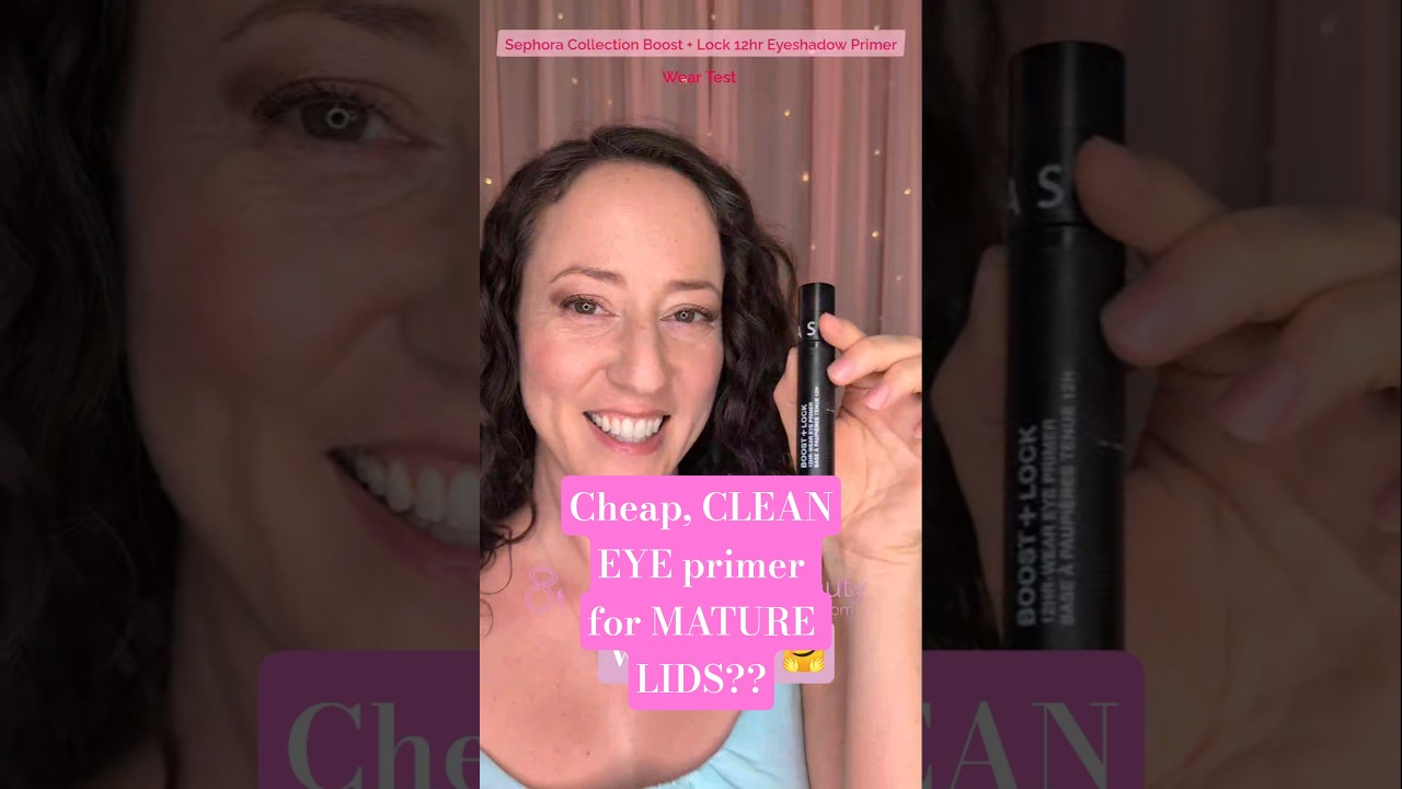 👀 Is SEPHORA COLLECTION Eye Primer for OVER 40 Skin? 5 hr Wear Test! #cleanmakeup #over40makeup