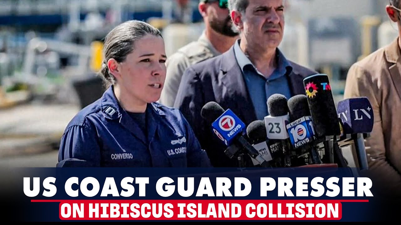 Live: US Coast Guard holds news conference on Hibiscus Island collision
