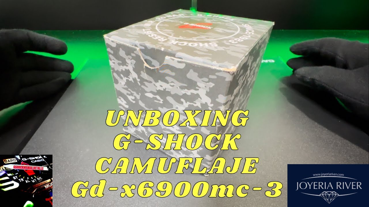 Unboxing g-shock camuflaje gd-x6900-3