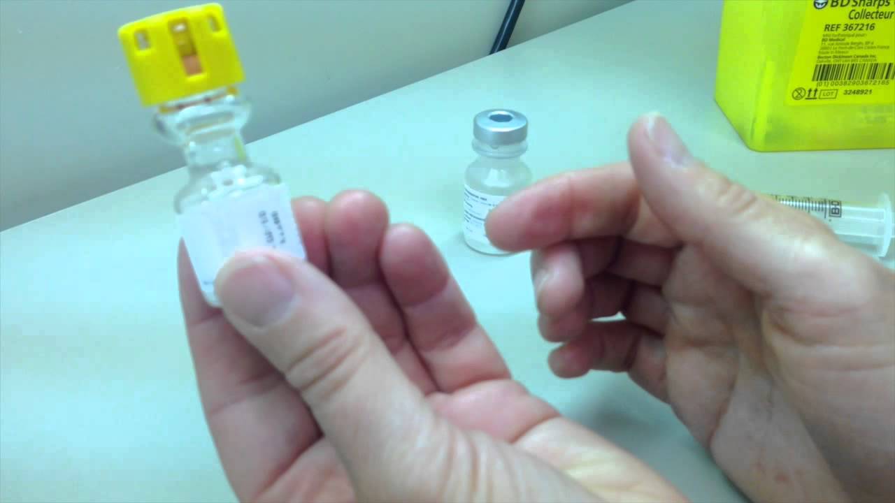 Preparing IV medication for immediate use (MUHC)