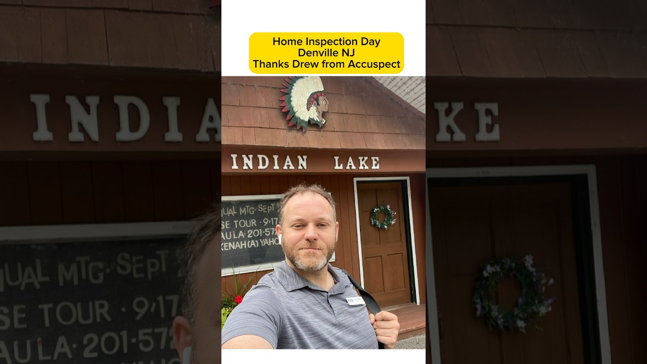 Home Inspection Day in Indian Lake Denville 🔦 Thanks Drew from Accuspect! 