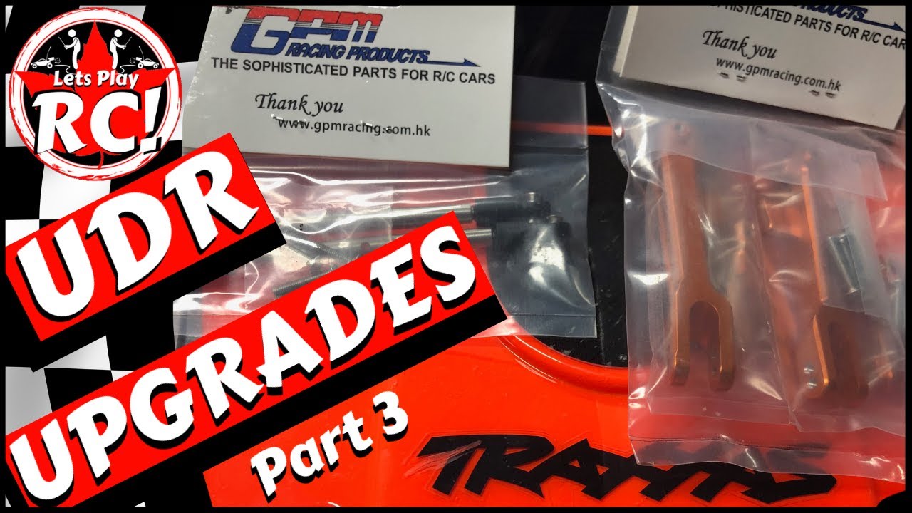 Traxxas UDR Upgrades GPM Aluminum and Stainless steel sway bars, steering links Pt. 3/ Lets Play RC!