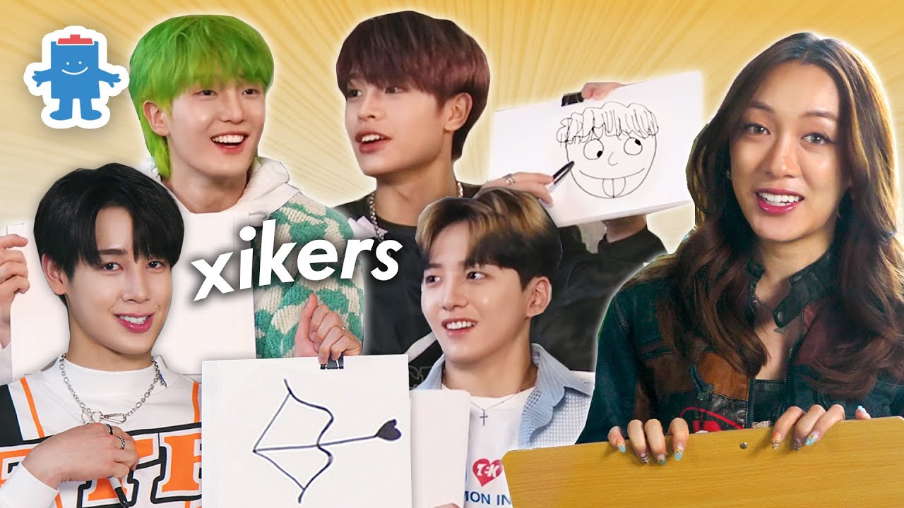 Drawing with K-POP IDOLS! ft. xikers! (싸이커스)